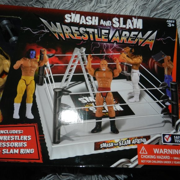 Smash and Slam Wrestlers + Arena 12Pc Tag team Playset Sealed 🆕NWT⌚SHIPS FAST💥 - Picture 5 of 16
